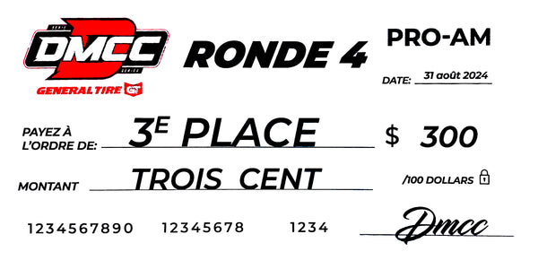 Photo du prix : DMCC PRO-AM - Round 4