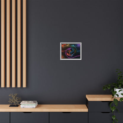 Toile Neon Drift Encadrée
