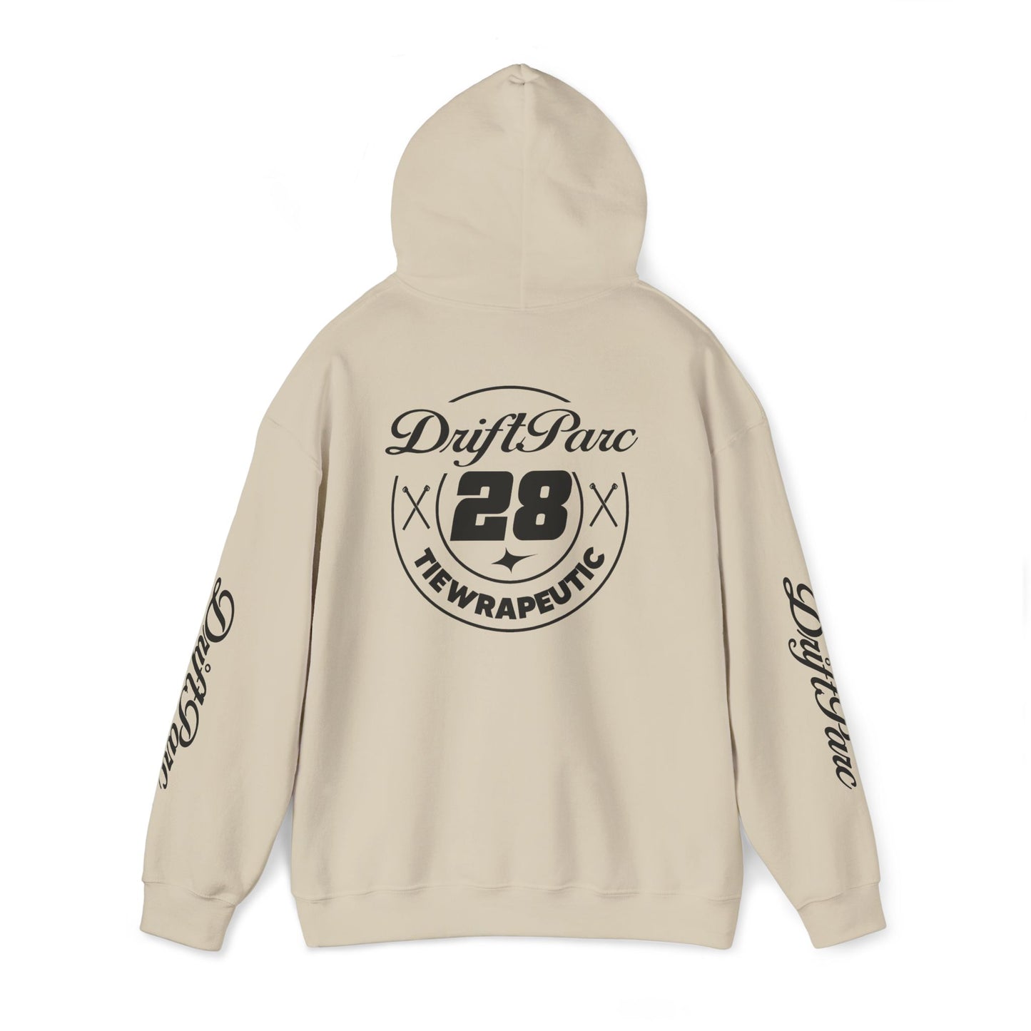 Hoodie DriftParc Team 28 Blanc