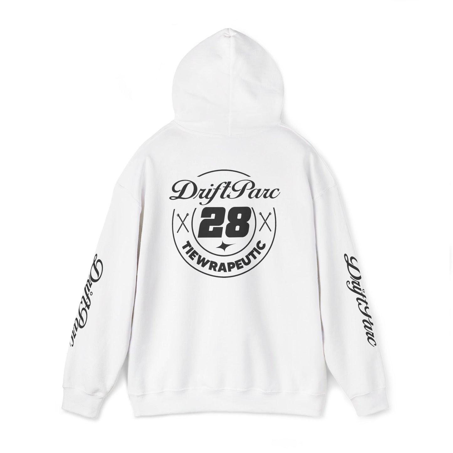 Hoodie DriftParc Team 28 Blanc